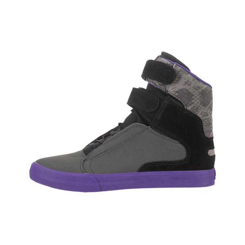 Supra SOCIETY Sneaker High Damen Grau Schwarz Bestellen SQYMX3184